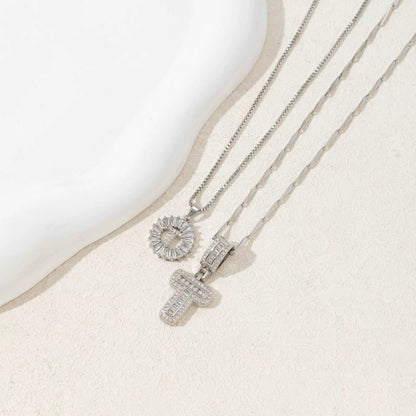BUY 1 GET 1 FREE(2 Pack)--Diamond Letter Initial Necklaces--50% OFF until 23:59!