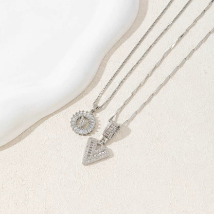 BUY 1 GET 1 FREE(2 Pack)--Diamond Letter Initial Necklaces--50% OFF until 23:59!