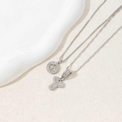 BUY 1 GET 1 FREE(2 Pack)--Diamond Letter Initial Necklaces--50% OFF until 23:59!