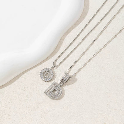 BUY 1 GET 1 FREE(2 Pack)--Diamond Letter Initial Necklaces--50% OFF until 23:59!