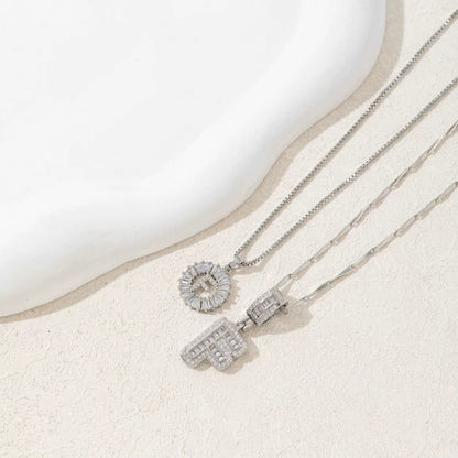 BUY 1 GET 1 FREE(2 Pack)--Diamond Letter Initial Necklaces--50% OFF until 23:59!