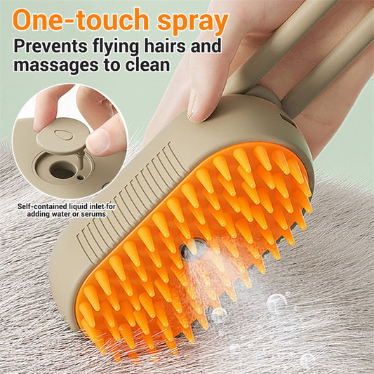 ✨Ultimate Pet Fur Grooming Steam Brush🧴