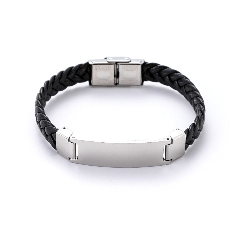 Harris Engraved Rope Bracelet