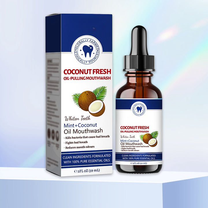 ⚡🔥Limited Time Only: Get 50% Off Now! 🎁 Coconut Fresh Oil-Pulling Mouthwash