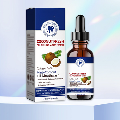 ⚡🔥Limited Time Only: Get 50% Off Now! 🎁 Coconut Fresh Oil-Pulling Mouthwash