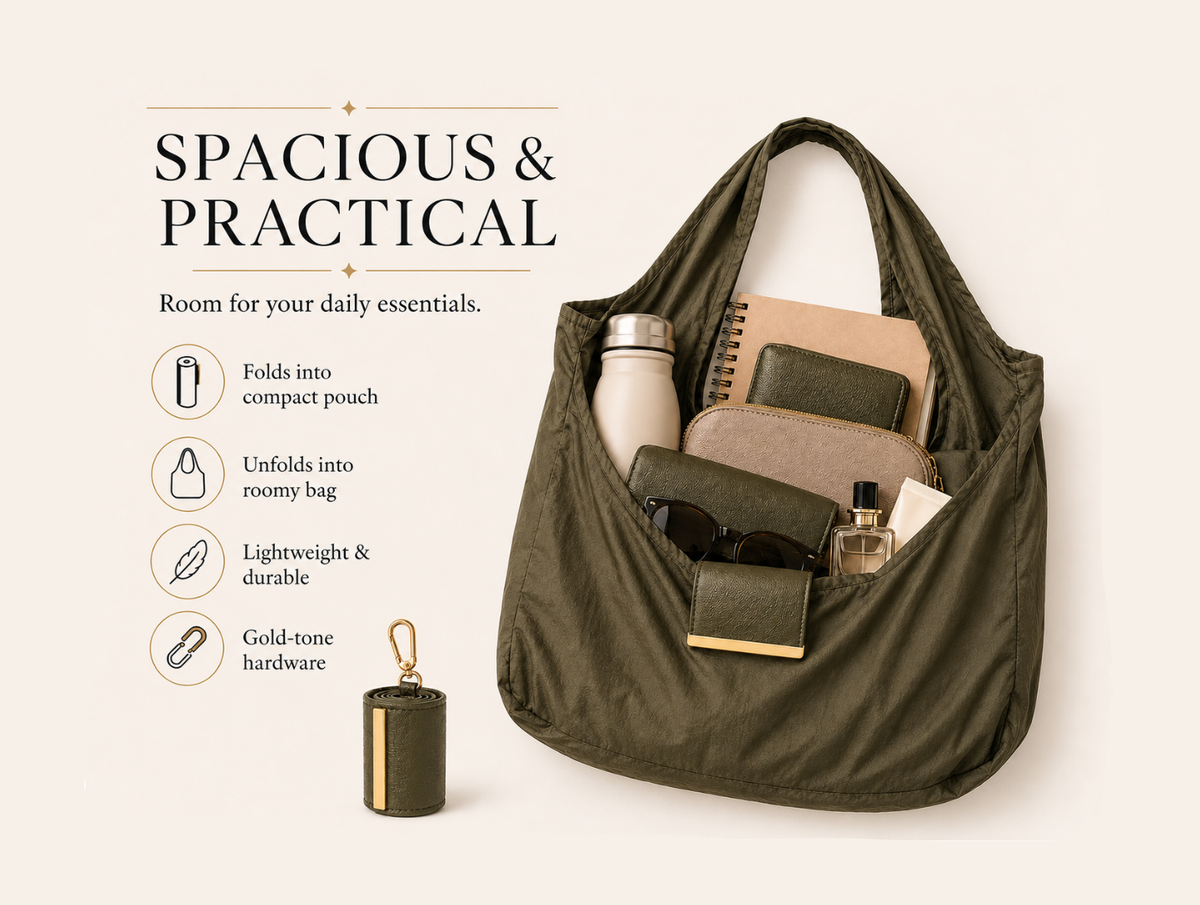 TAHWBAG tote filled with everyday essentials