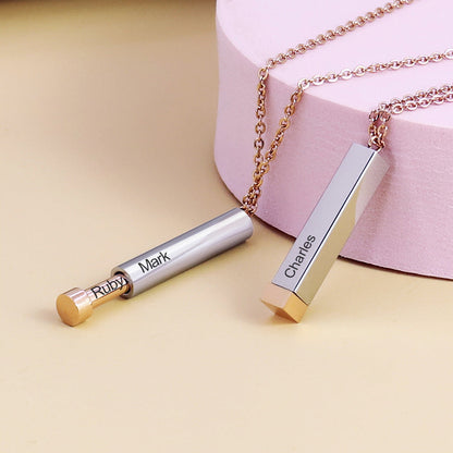 Evelyn Personalized Hidden Message Necklace