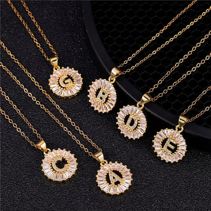 BUY 1 GET 1 FREE(2 Pack)--Diamond Letter Initial Necklaces--50% OFF until 23:59!