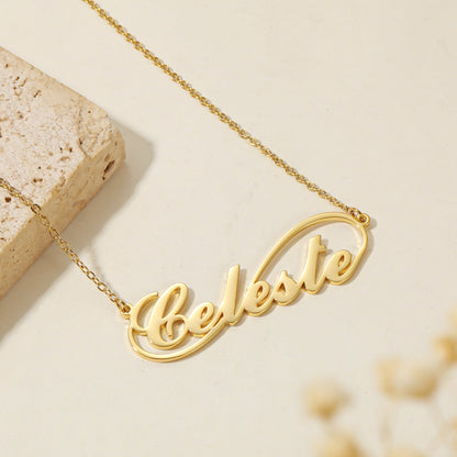 Céleste Infinity Name Necklace