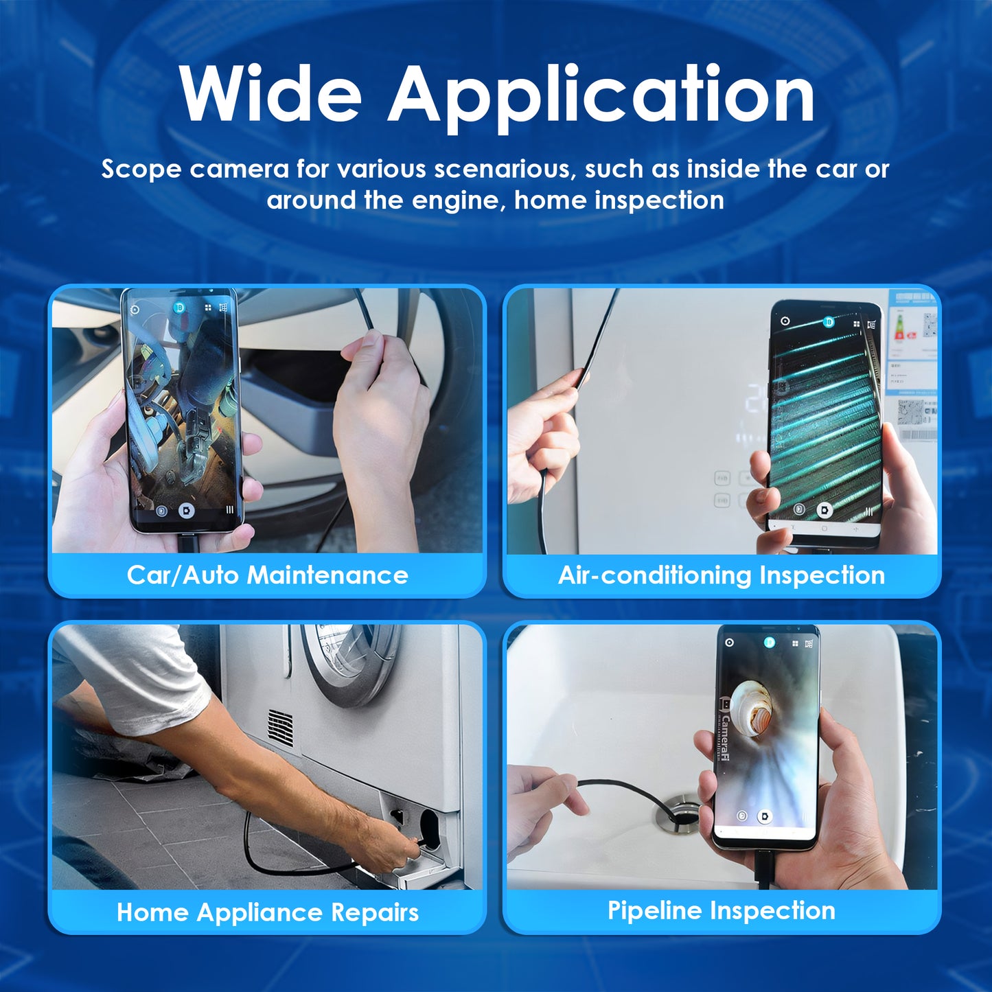 ⚡🔥Limited Time Only: Get 50% Off Now! 🎁  ~Deep View Mini Endoscope Camera for Industrial & Automotive Inspection