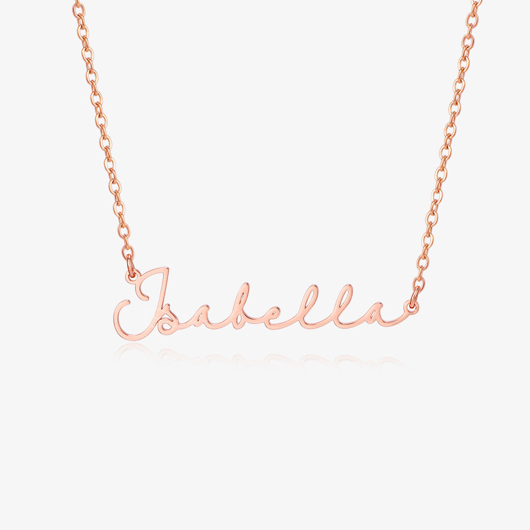 Camille Signature Personalised Minimalist Name Necklace