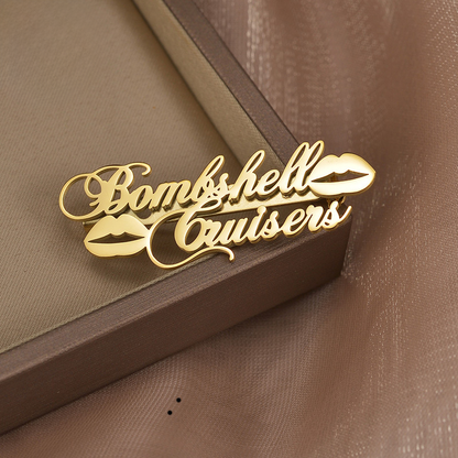 Adhara Name Brooch Personalized Brooch