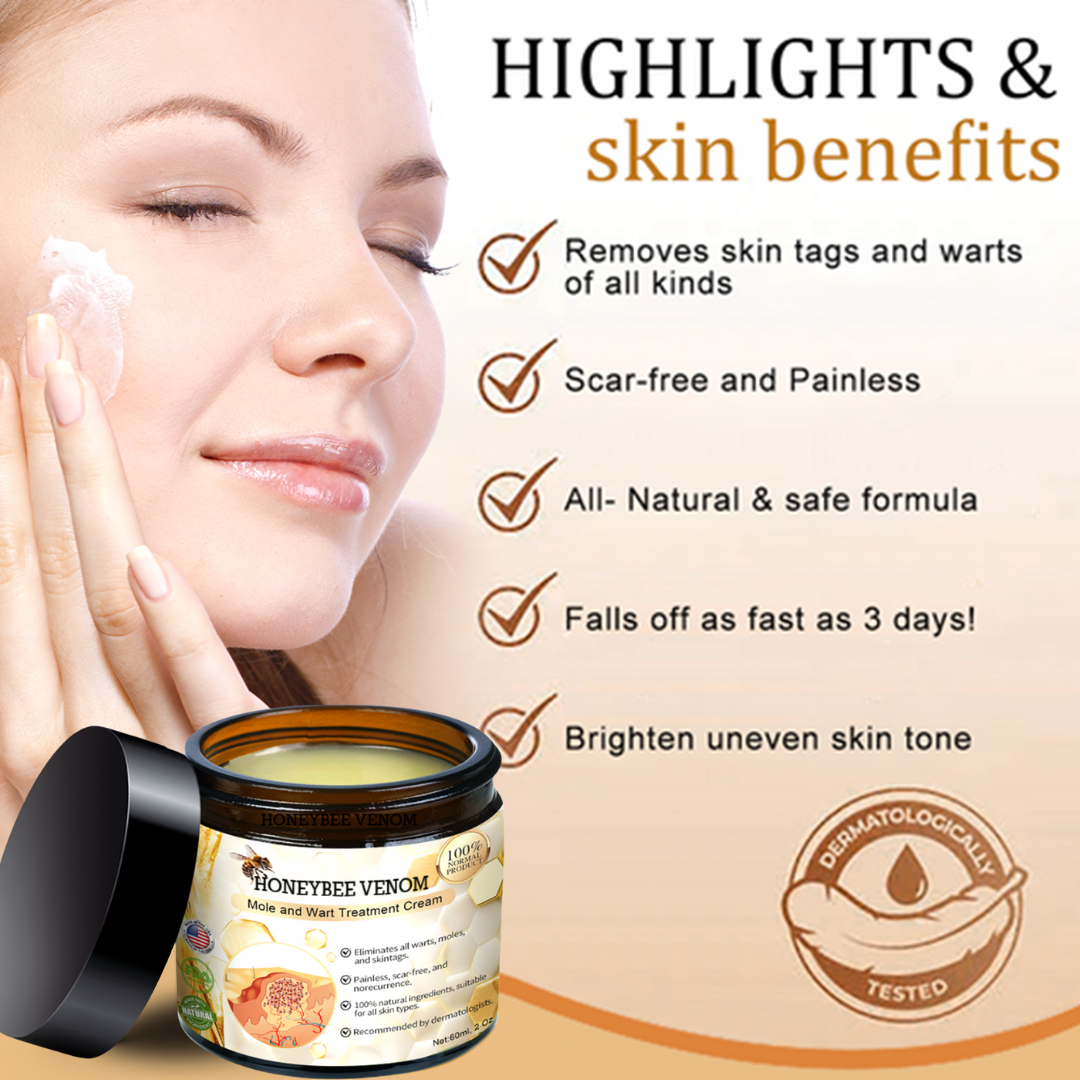 🎄 Holiday Sale Extravaganza: Enjoy 50% Off!  ✨Honeybee Venom Mole and Wart Cream