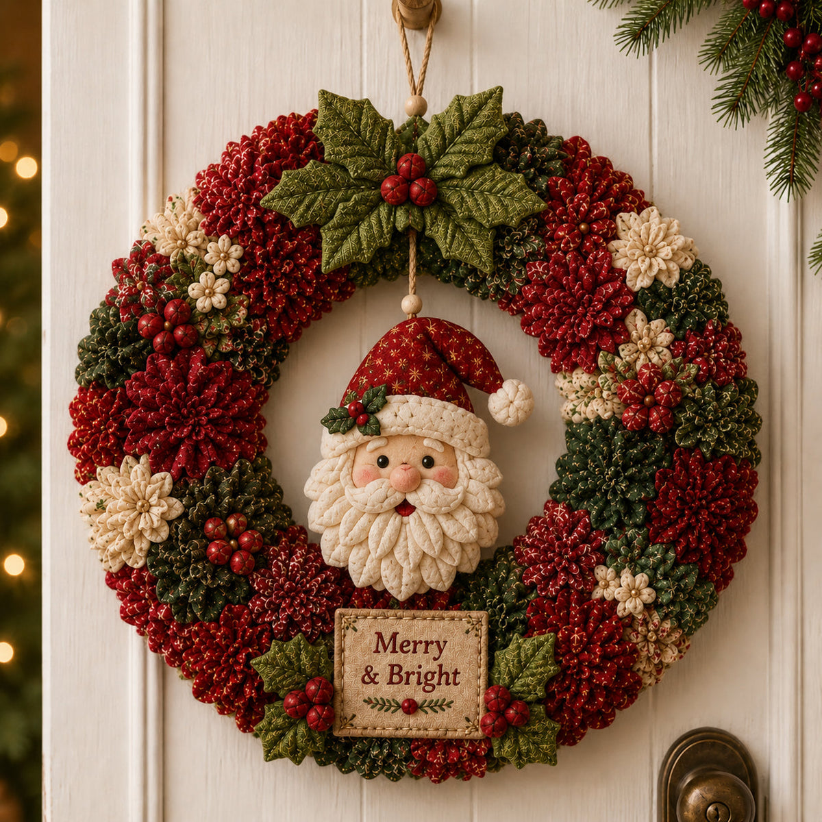 Christmas Fabric Wreath DIY Kit