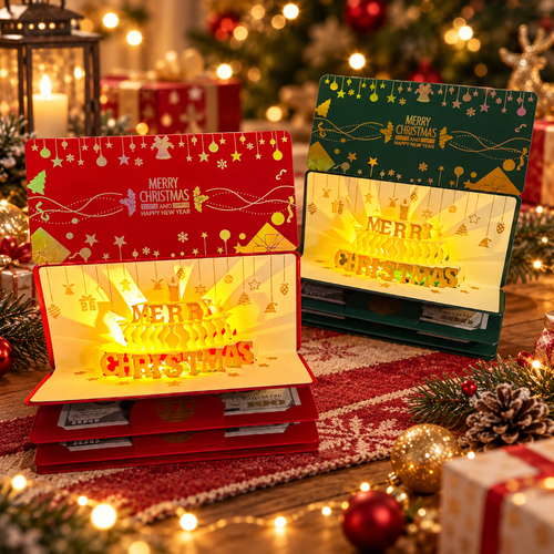 The Gift They Never Saw Coming 🎁 3D Christmas Surprise Cash Card ✨💵