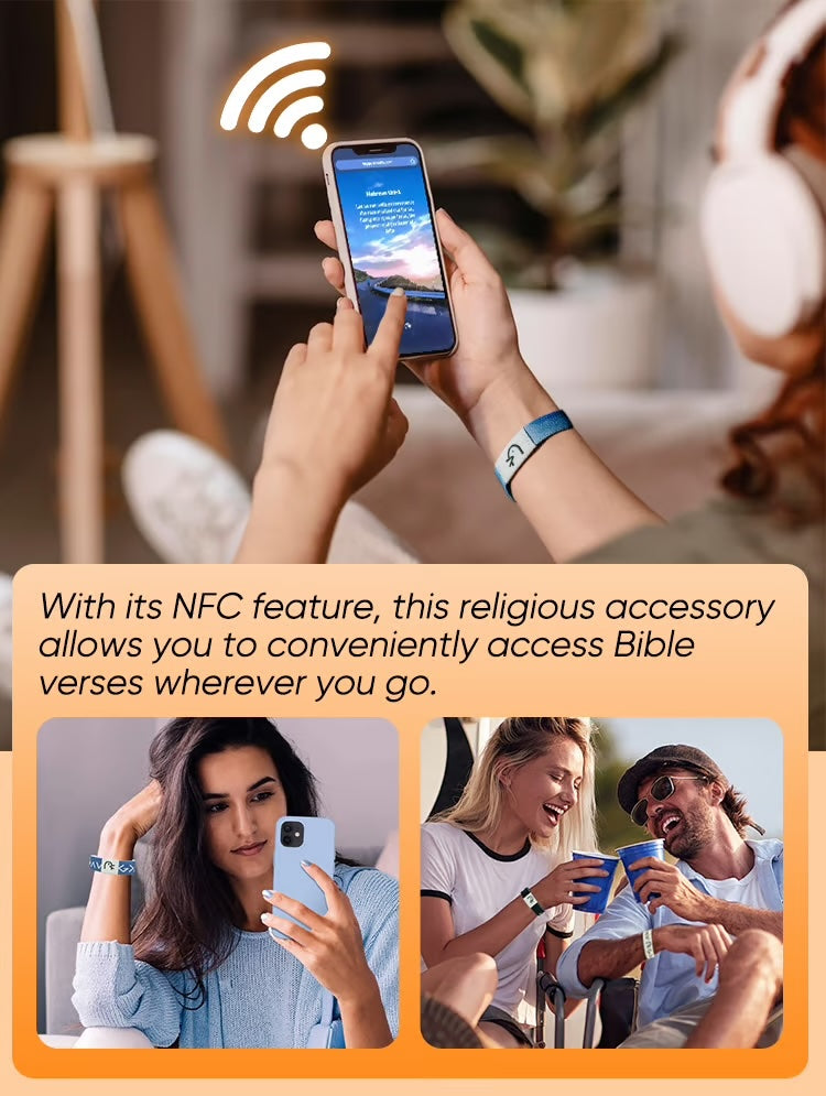 Daily Bible NFC Bracelet Faith on the Wrist
