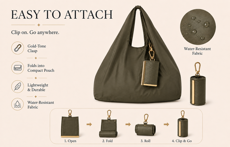 TAHWBAG pouch held in one hand