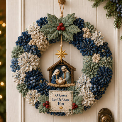 Christmas Fabric Wreath DIY Kit