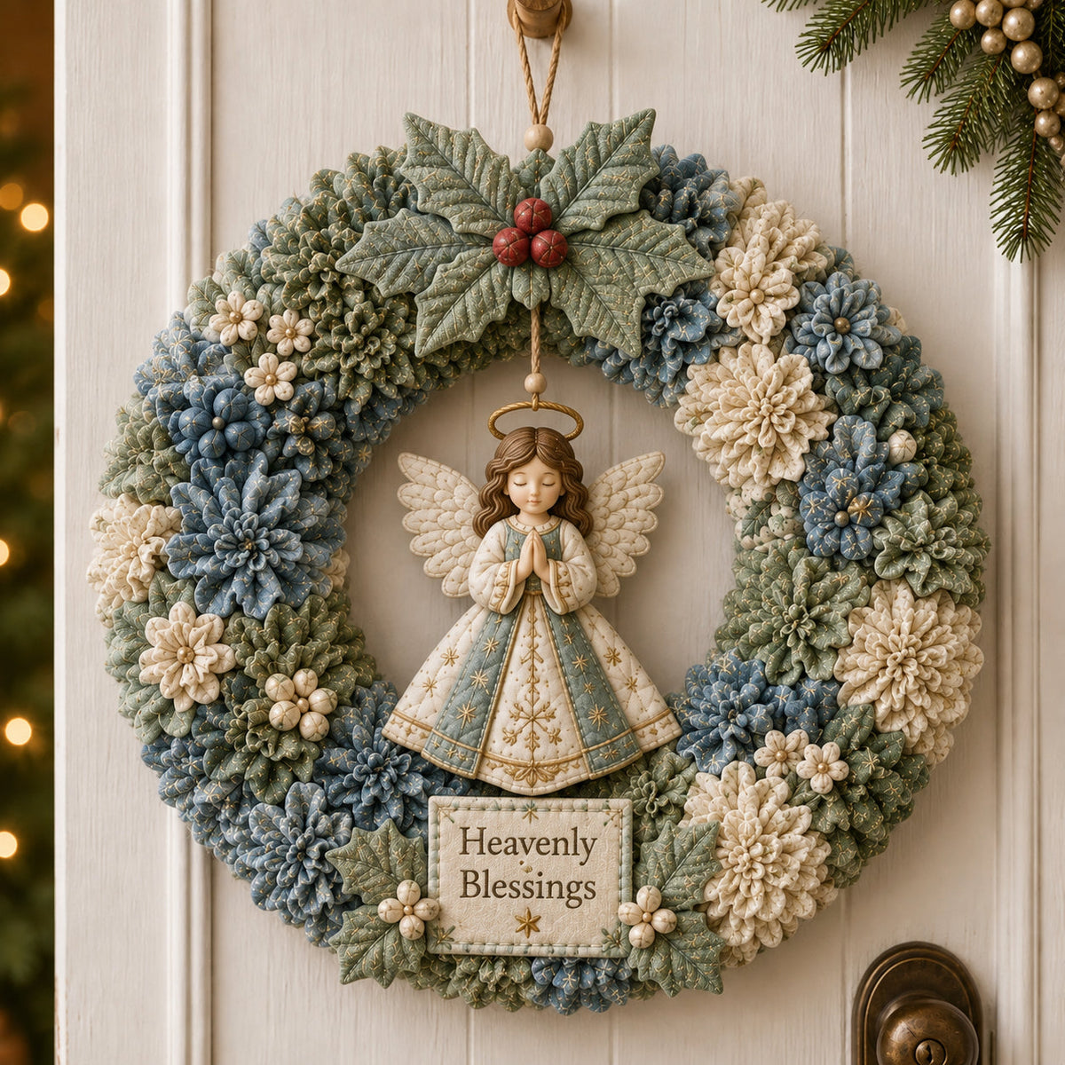 Christmas Fabric Wreath DIY Kit