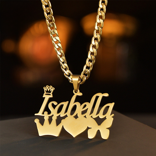 Isabella English Letter Necklace