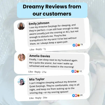 Anti Snoring Sleep Earplugs - 27dB