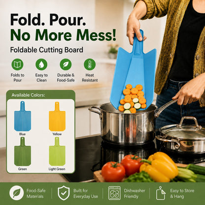 🍃 Fold & Pour FlexiPrep Cutting Board