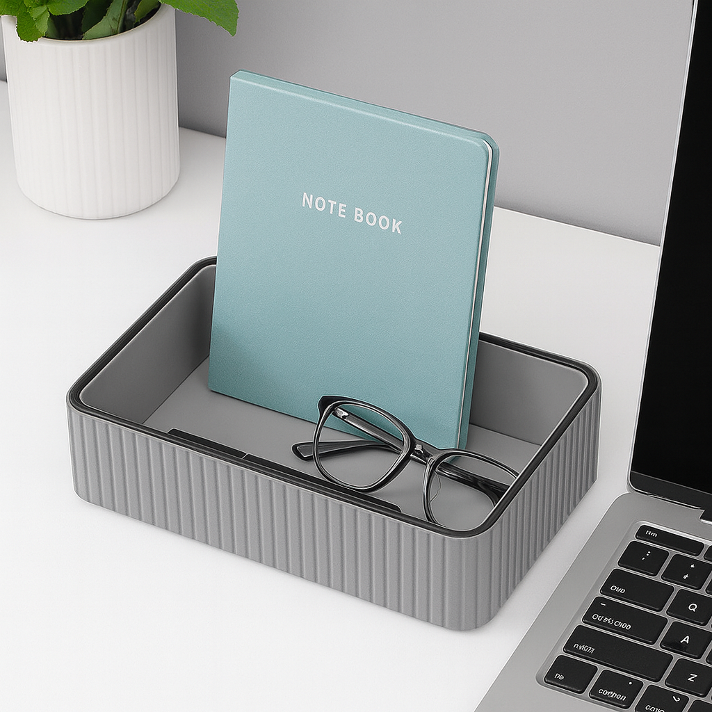 Leather Desk Tray Organizer