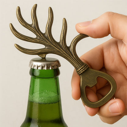 Vintage Antler Bottle Opener