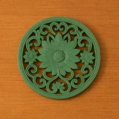 Vintage Floral Silicone Trivet & Coaster Set