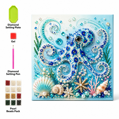 🌊 Bring the Ocean to Life With Every Sparkling Pearl - Ocean Pearl Mosaic Art Kit