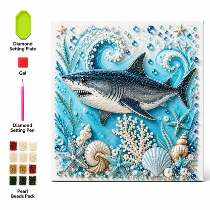 🌊 Bring the Ocean to Life With Every Sparkling Pearl - Ocean Pearl Mosaic Art Kit