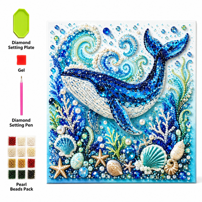 🌊 Bring the Ocean to Life With Every Sparkling Pearl - Ocean Pearl Mosaic Art Kit