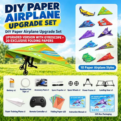 Interactive RC Paper Airplane Kit – Fold & Fly