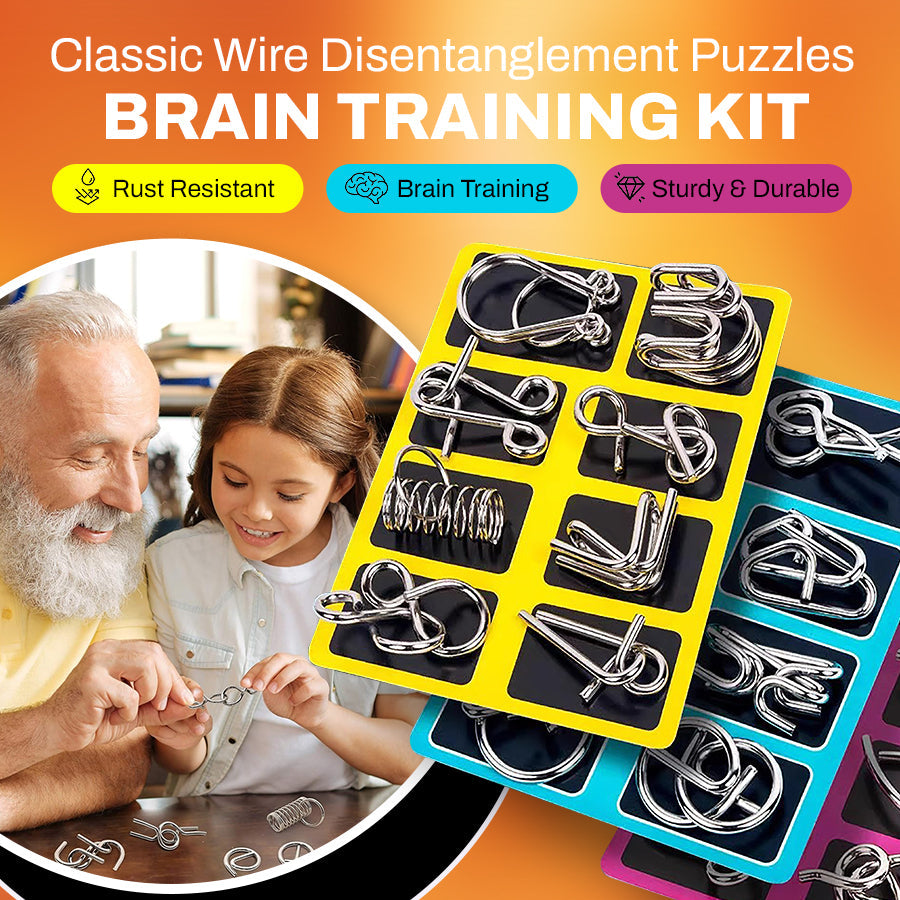 String Puzzles Classic Wire Disentanglement Puzzles - Brain Training Kit – Hostjaya