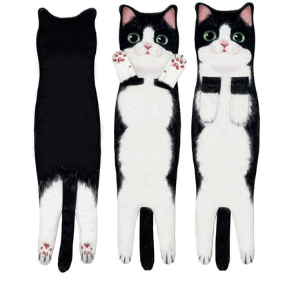 😺Funny Cat Hand Towels