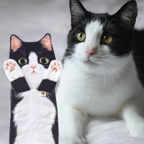 😺Funny Cat Hand Towels