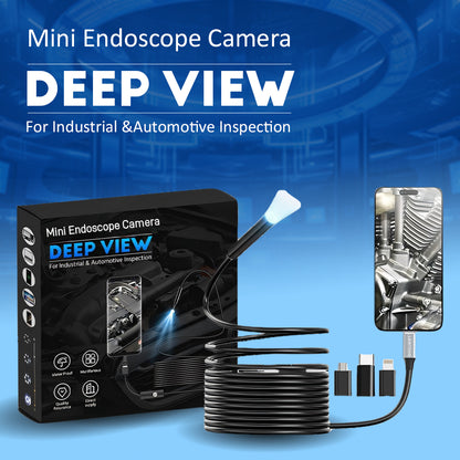 ⚡🔥Limited Time Only: Get 50% Off Now! 🎁  ~Deep View Mini Endoscope Camera for Industrial & Automotive Inspection