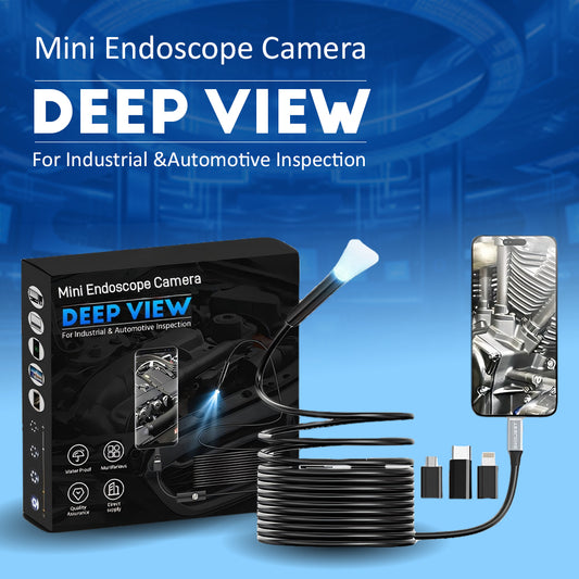 ⚡🔥Limited Time Only: Get 50% Off Now! 🎁  ~Deep View Mini Endoscope Camera for Industrial & Automotive Inspection