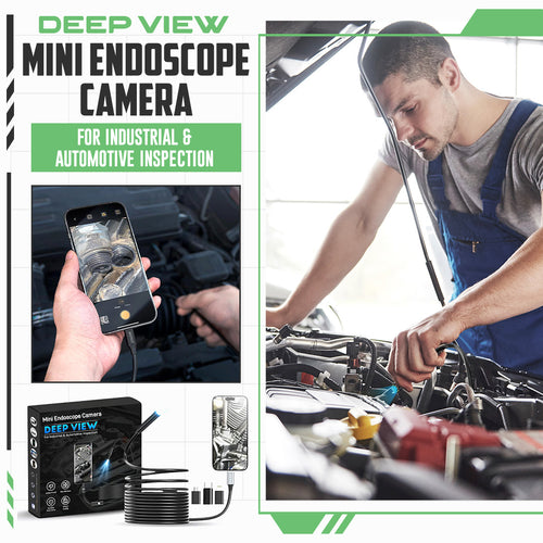 Deep View Mini Endoscope Camera for Industrial & Automotive Inspection