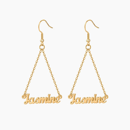 Aleyna Name Dangle Earrings