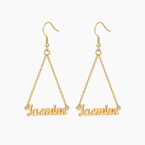 Aleyna Name Dangle Earrings