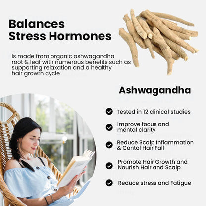 🎄 Holiday Sale Extravaganza: Enjoy 50% Off! 🎁  Seurico™ Ashwagandha 4500 Hair Growth Spray