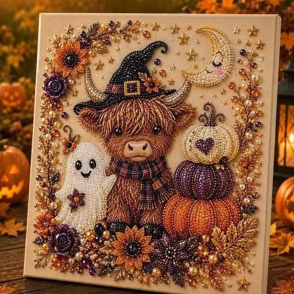 👻✨ Halloween Pearl Art DIY Kit – Turn Tiny Pearls into Spooky-Cute Magic