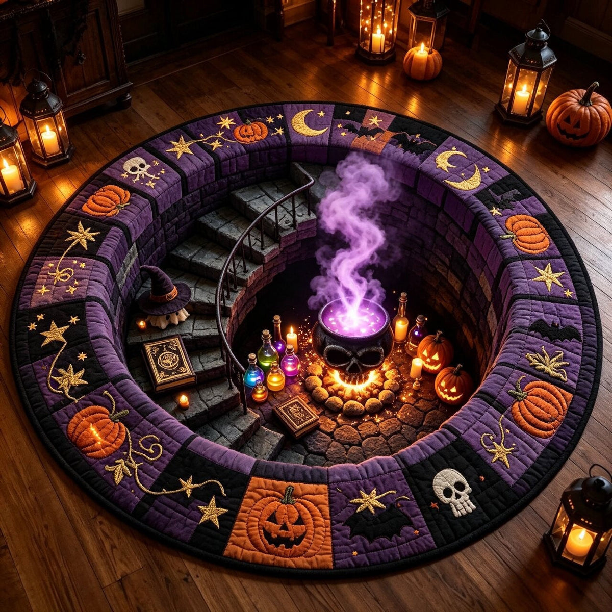 👻The Ultimate 'Trick'-3D Illusion Halloween Rug : Don't Fall In!