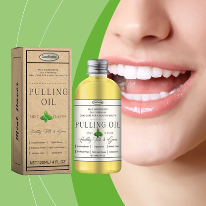 POWERFUL ORGANIC COCONUT + PEPPERMINT PULLING OIL