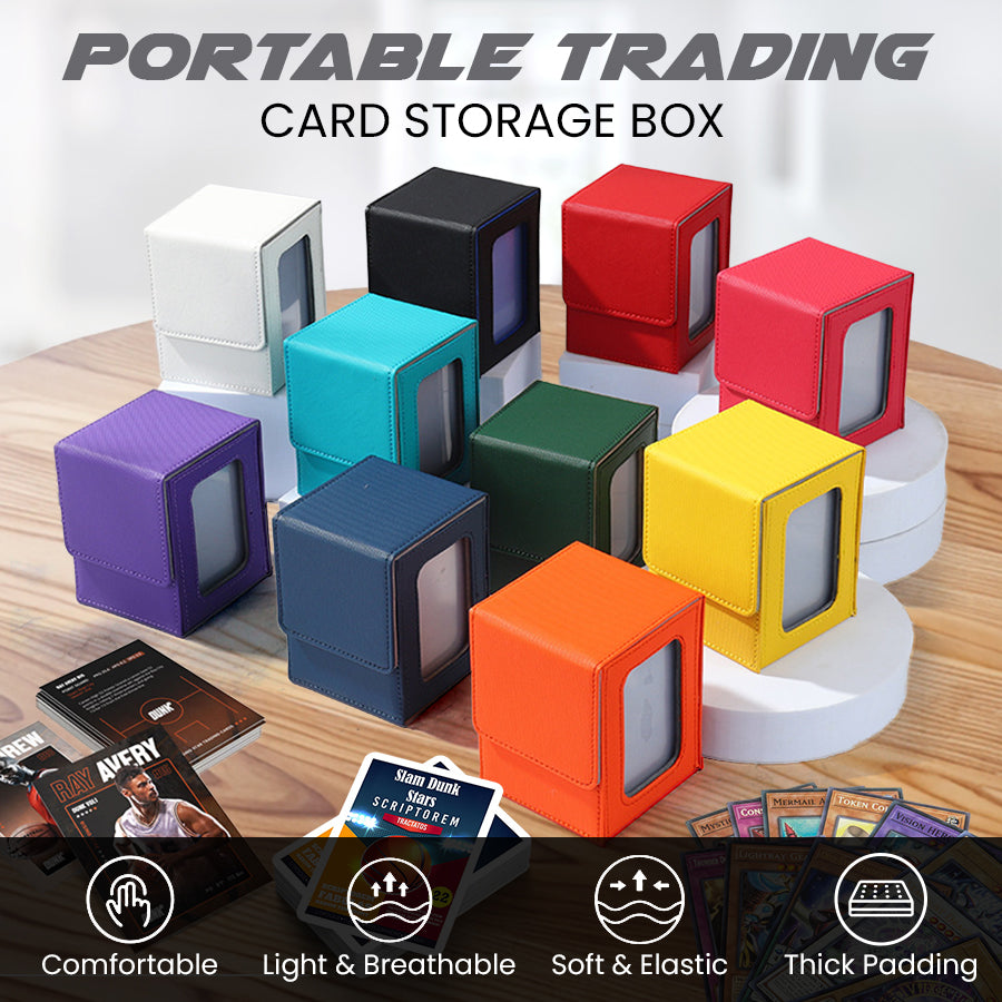 Portable Trading Card Storage Box - Elegant, Protective & Easy to Carry