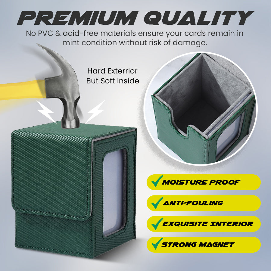 Portable Trading Card Storage Box - Elegant, Protective & Easy to Carry