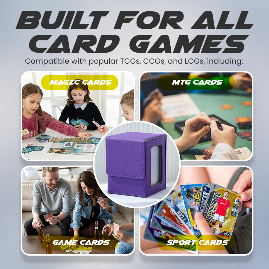 Portable Trading Card Storage Box - Elegant, Protective & Easy to Carry