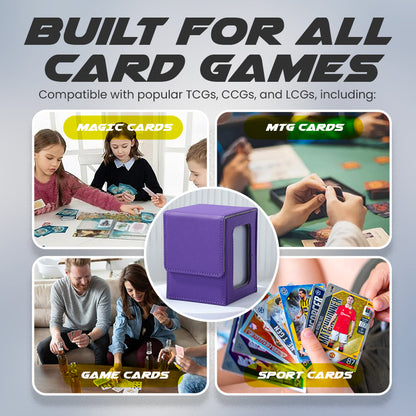 Portable Trading Card Storage Box - Elegant, Protective & Easy to Carry