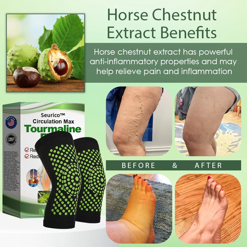 Seurico™ Circulation Max Tourmaline Fiber Leg Sleeves